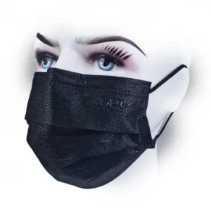set 50 masti medicale tip iir 4 straturi negru serix