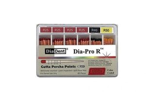 Conuri gutaperca pentru reciproc R25 asortate 25-50 Dia-ProR DiaDent