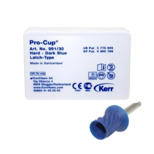 Guma profilaxie Kerr Pro-Cup Soft Blue Latch-Type, 30 buc