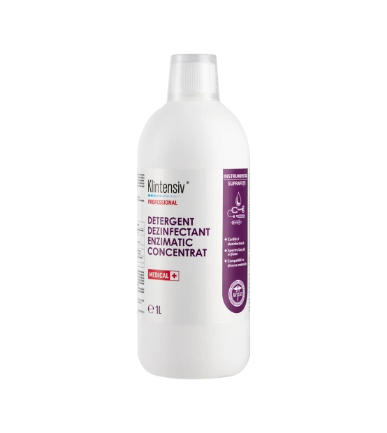 Detergent dezinfectant enzimatic concentrat 1l Klintensiv 1 Detergent dezinfectant enzimatic concentrat 1l Klintensiv