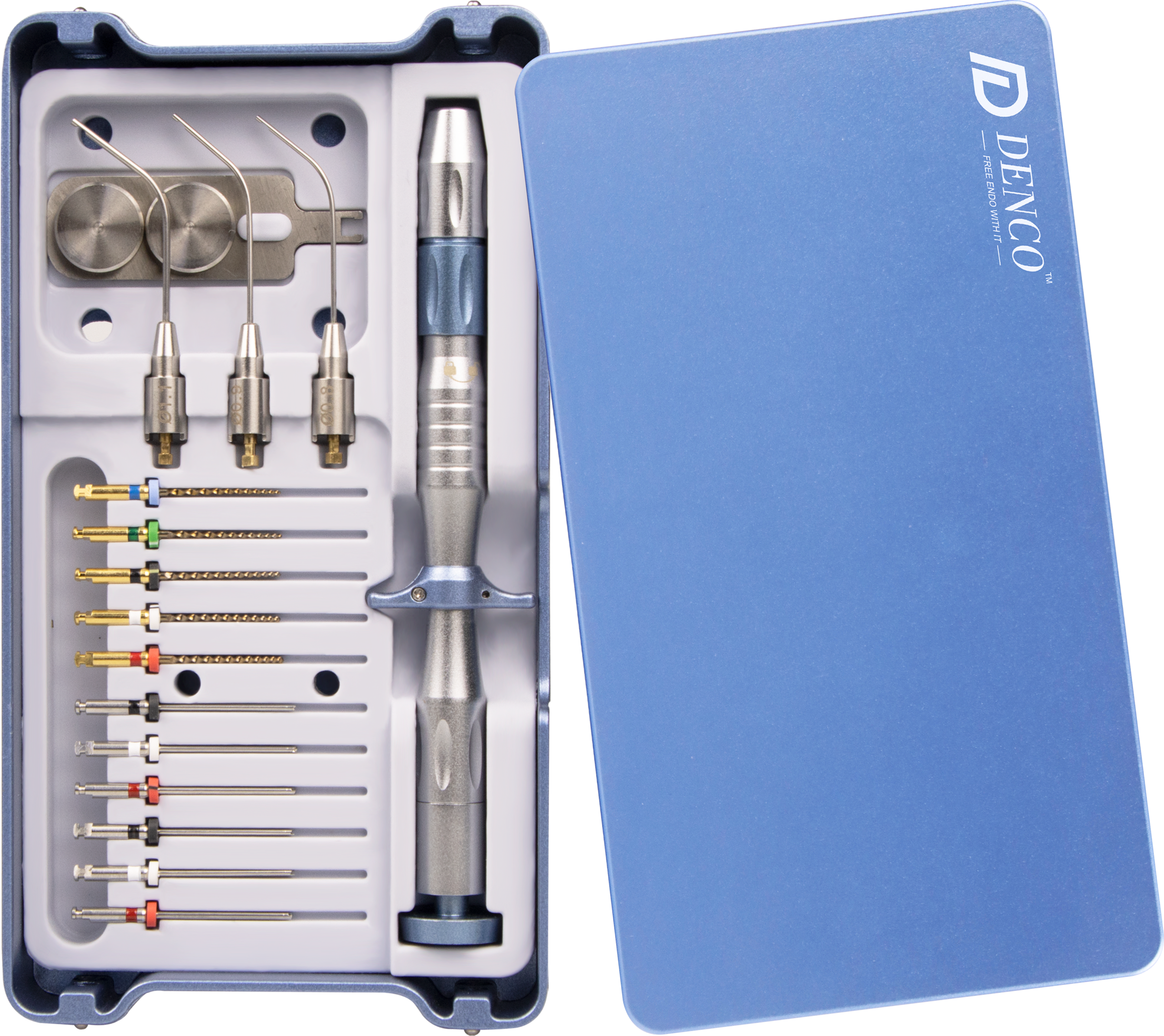 Kit endodontic pentru indepartat ace Denco 1 Kit endodontic pentru indepartat ace Denco