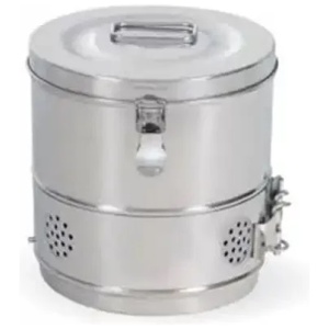 Casoletă sterilizare cu capac din inox 80x80