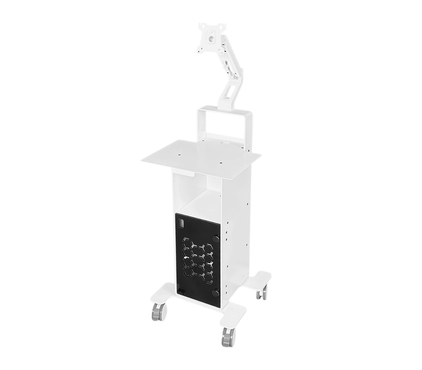 Lite Cart – Cart mobil pentru scaner intraoral, laptop și monitor 4 Lite Cart – Cart mobil pentru scaner intraoral, laptop și monitor - imagine 4