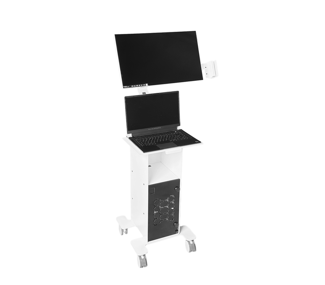 Lite Cart – Cart mobil pentru scaner intraoral, laptop și monitor 1 Lite Cart – Cart mobil pentru scaner intraoral, laptop și monitor